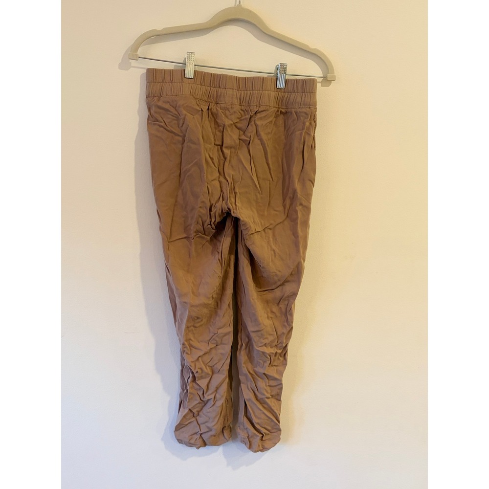 HM MAMA Maternity Jogger Pants Tan XS Elastic Waist Drawstring Tapered Leg - Picture 2 of 4
